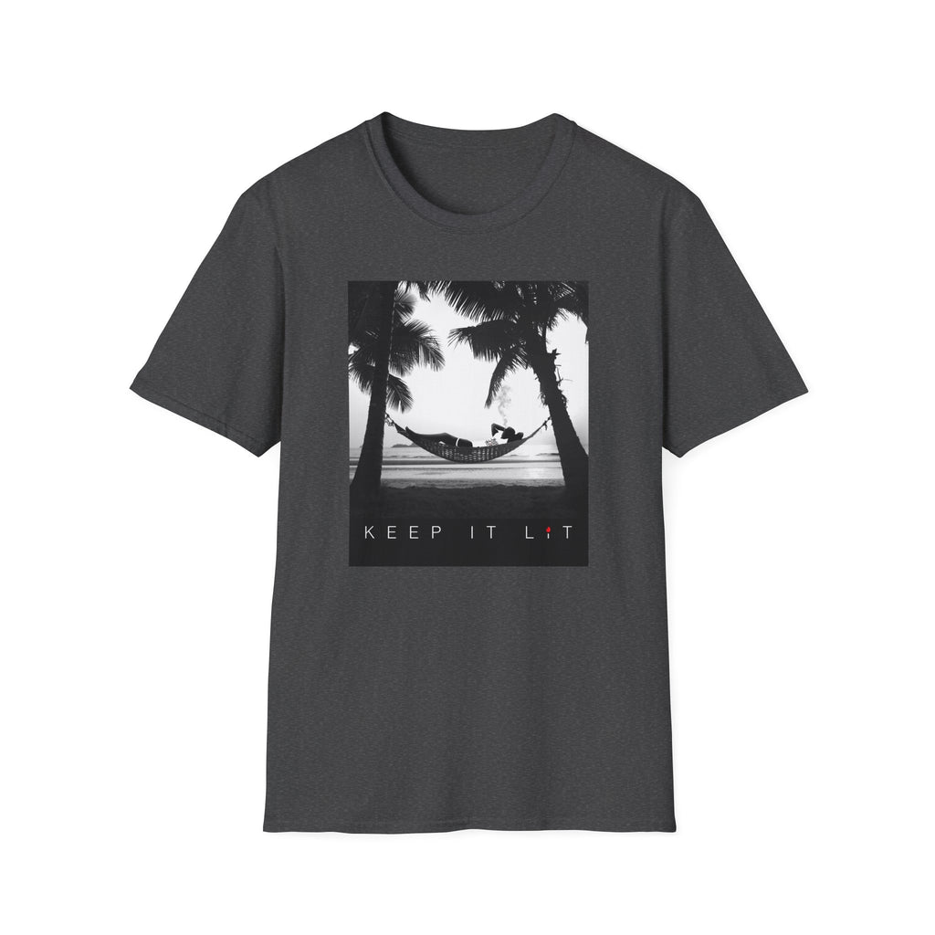 Palm Tree Hammock T-Shirt — "Keep It Lived" Tropical Graphic Tee