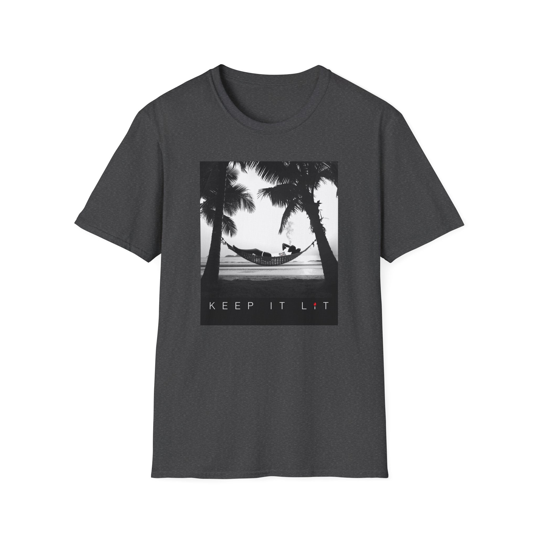 Palm Tree Hammock T-Shirt — "Keep It Lived" Tropical Graphic Tee