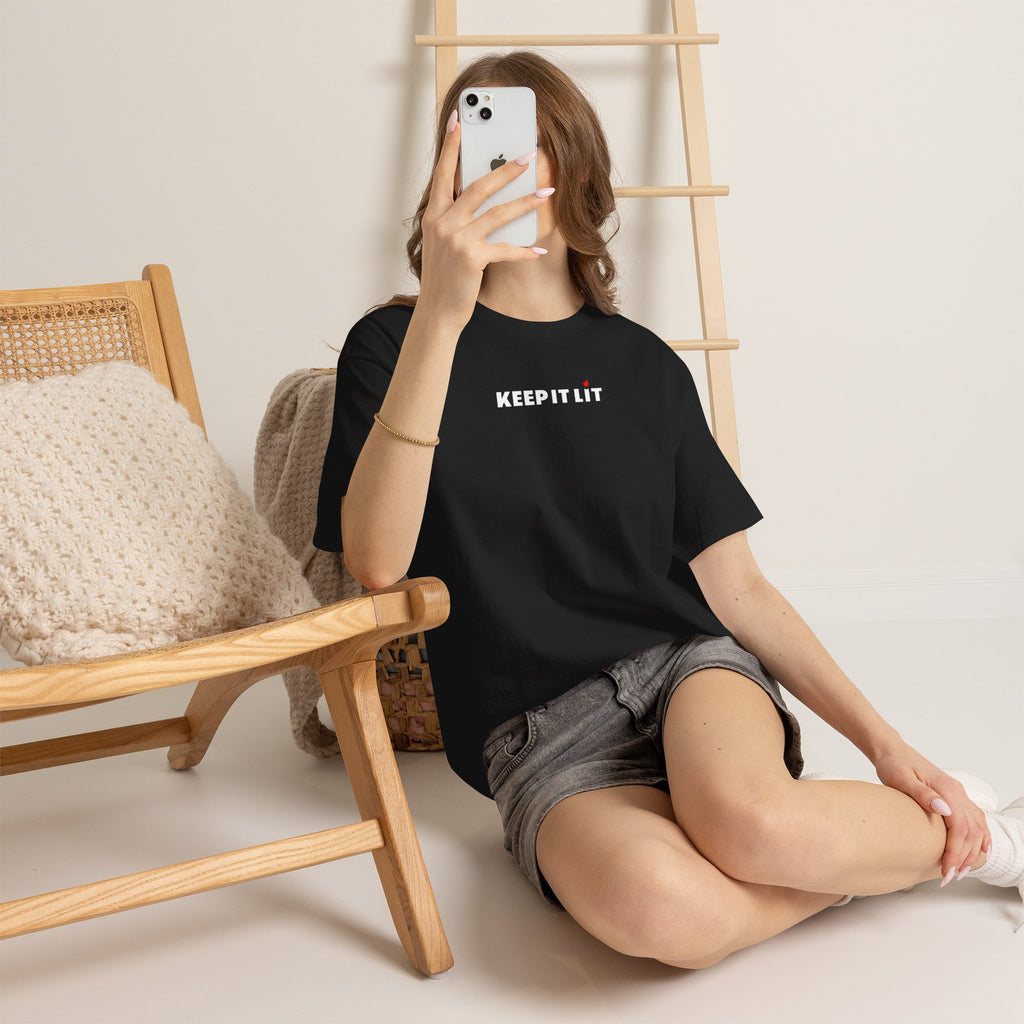 Keep It Lit T-Shirt — Minimal Text Graphic Tee