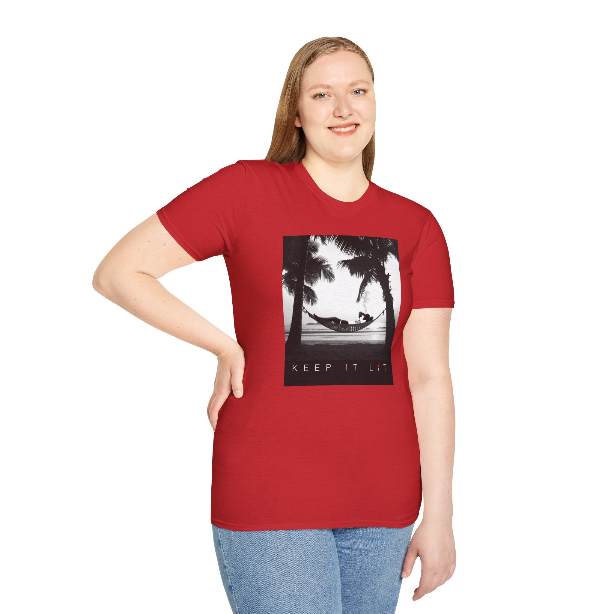 Palm Tree Hammock T-Shirt — "Keep It Lived" Tropical Graphic Tee