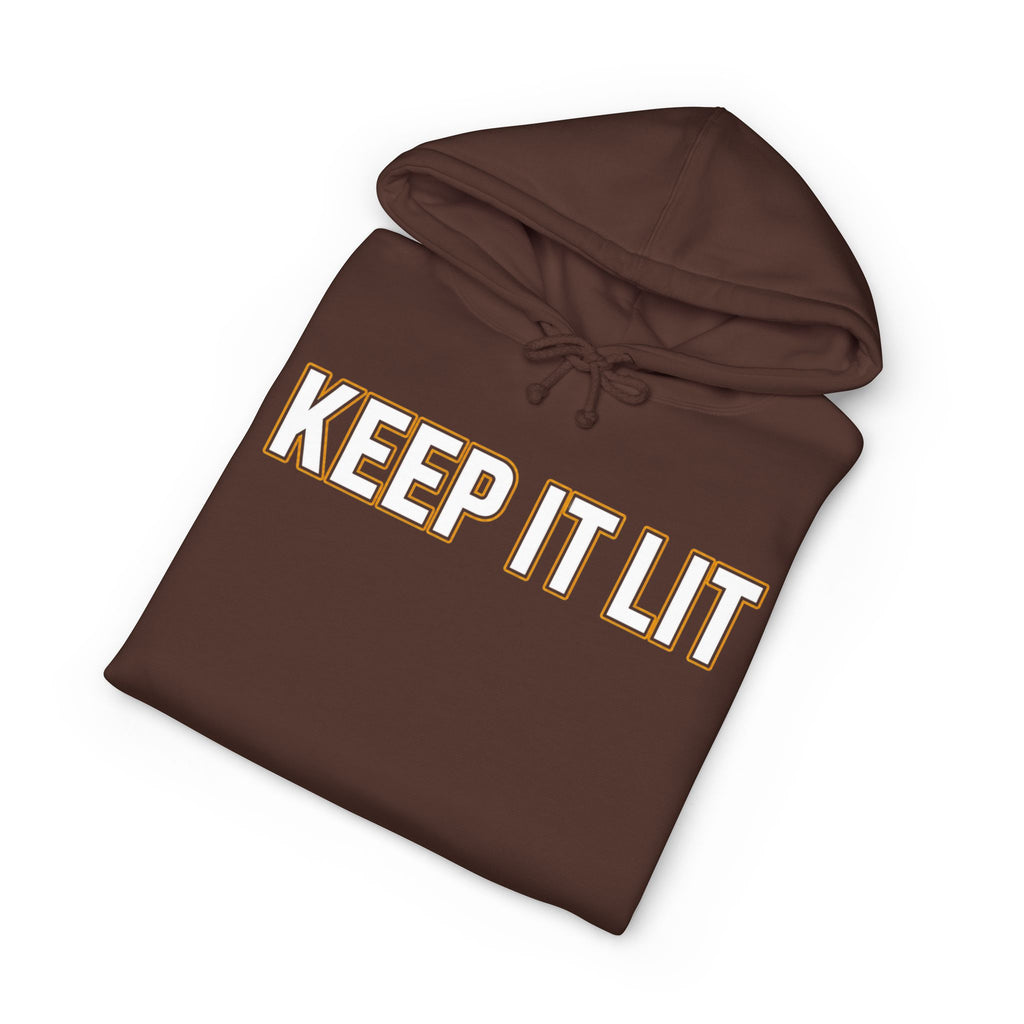 Keep It Lit Hoodie — Bold Retro Text Pullover for Smokers & Party Vibes