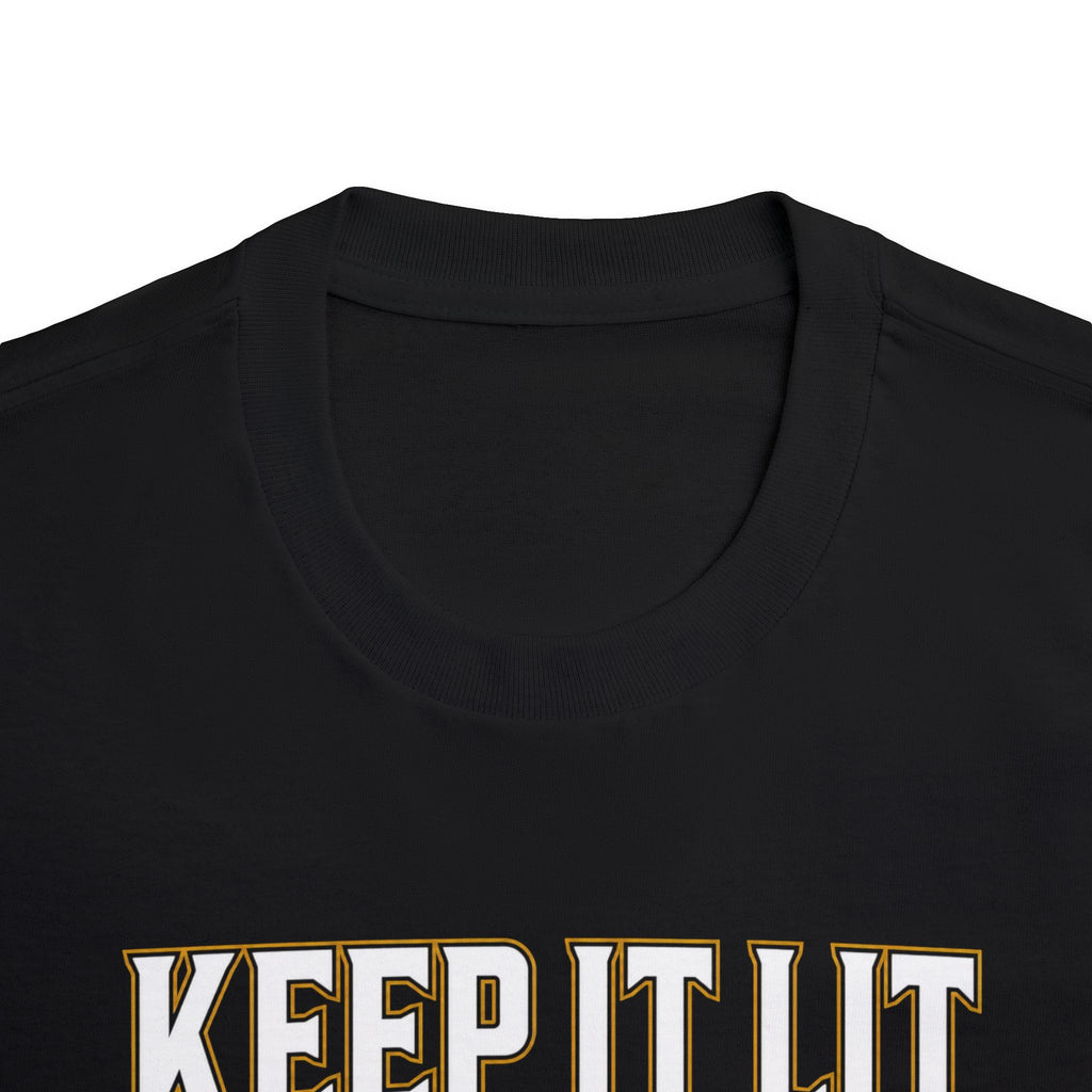 Keep It Lit T-Shirt — "Keep It Lit" Graphic Tee, Casual Streetwear for Smokers & Partygoers