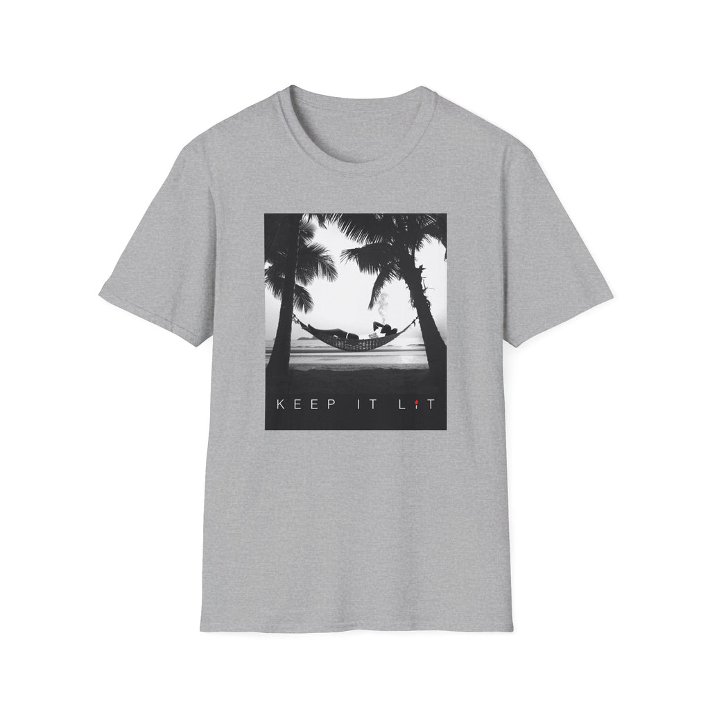 Palm Tree Hammock T-Shirt — "Keep It Lived" Tropical Graphic Tee