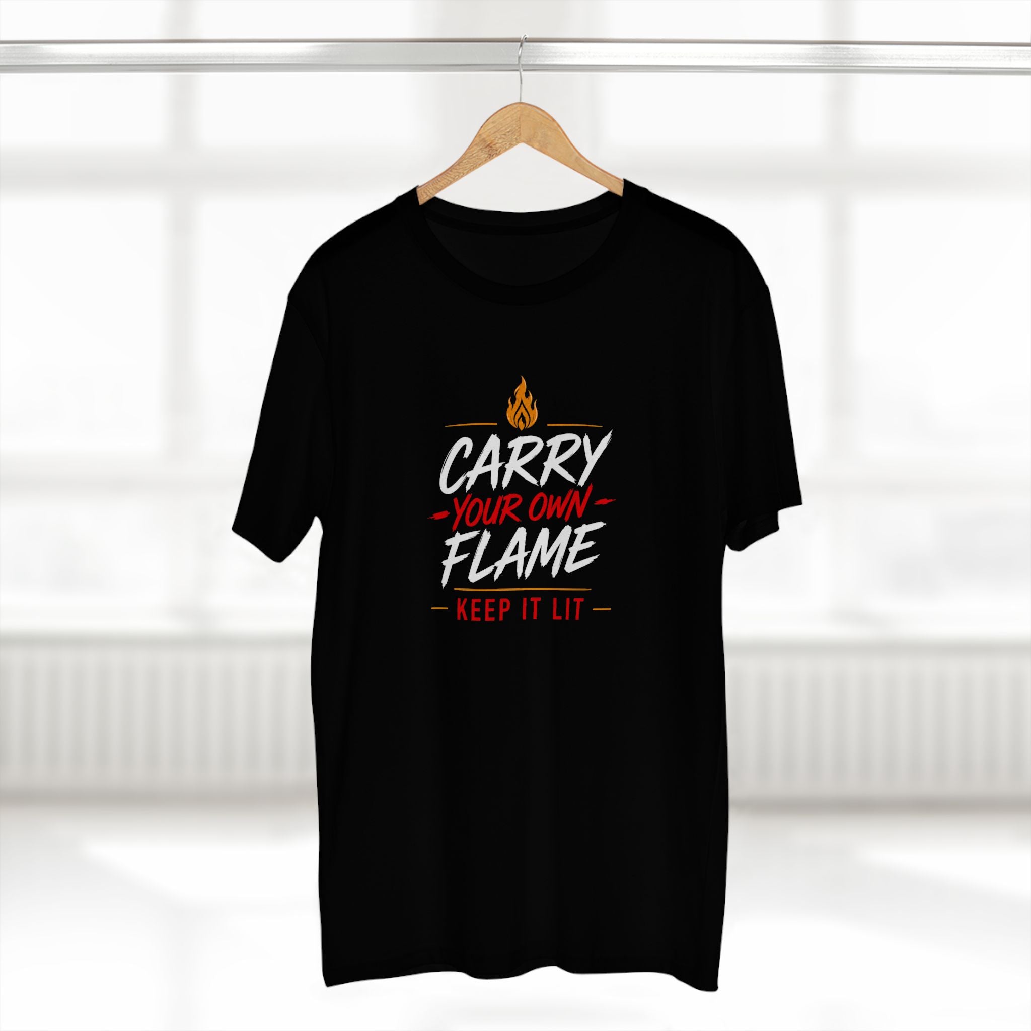 Carry Your Own Flame T-Shirt — Keep It Lit Inspirational Graphic Tee