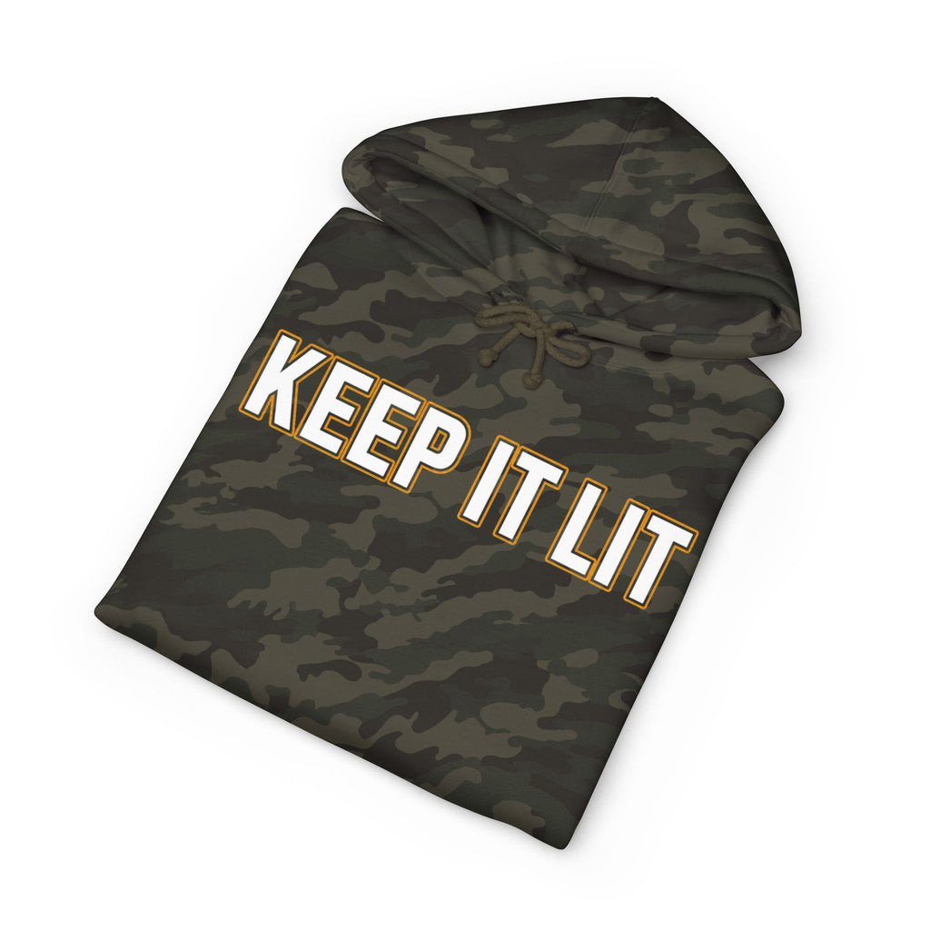 Keep It Lit Hoodie — Bold Retro Text Pullover for Smokers & Party Vibes