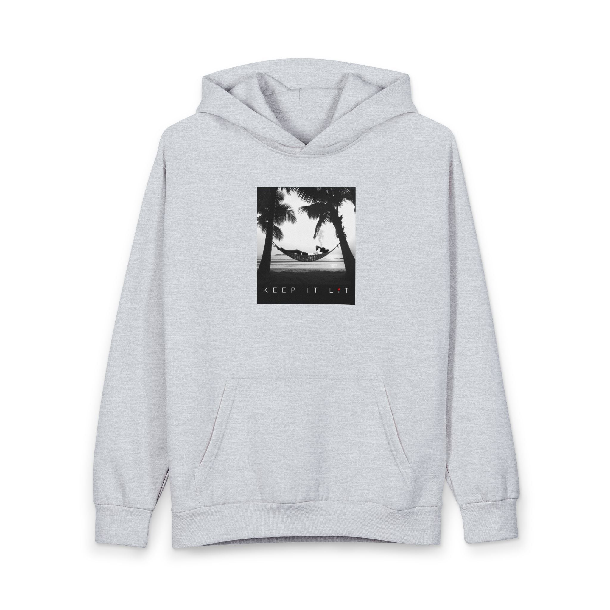 Hammock Beach Hoodie — Retro Palm Tree Sunset Pullover