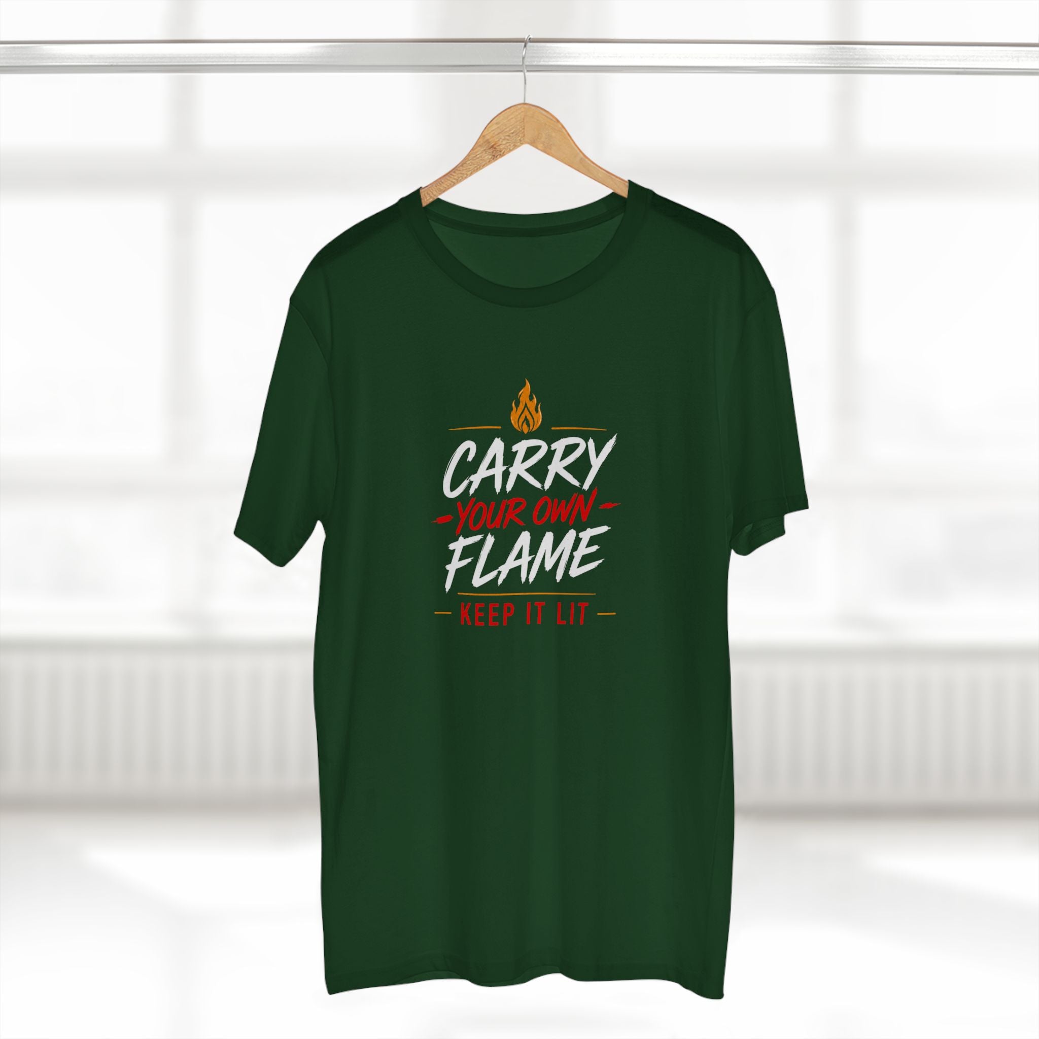 Carry Your Own Flame T-Shirt — Keep It Lit Inspirational Graphic Tee