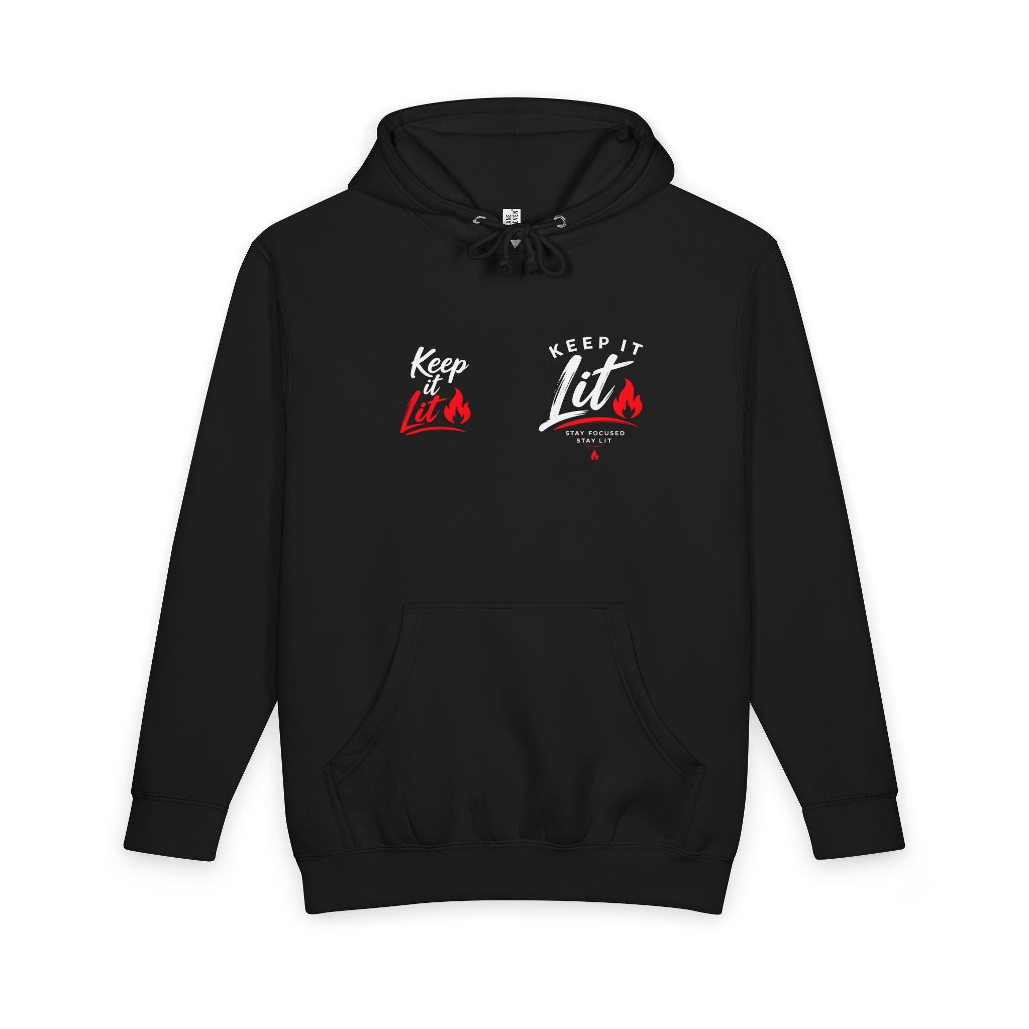 Keep It Lit Hoodie — Retro Flame Graphic Pullover
