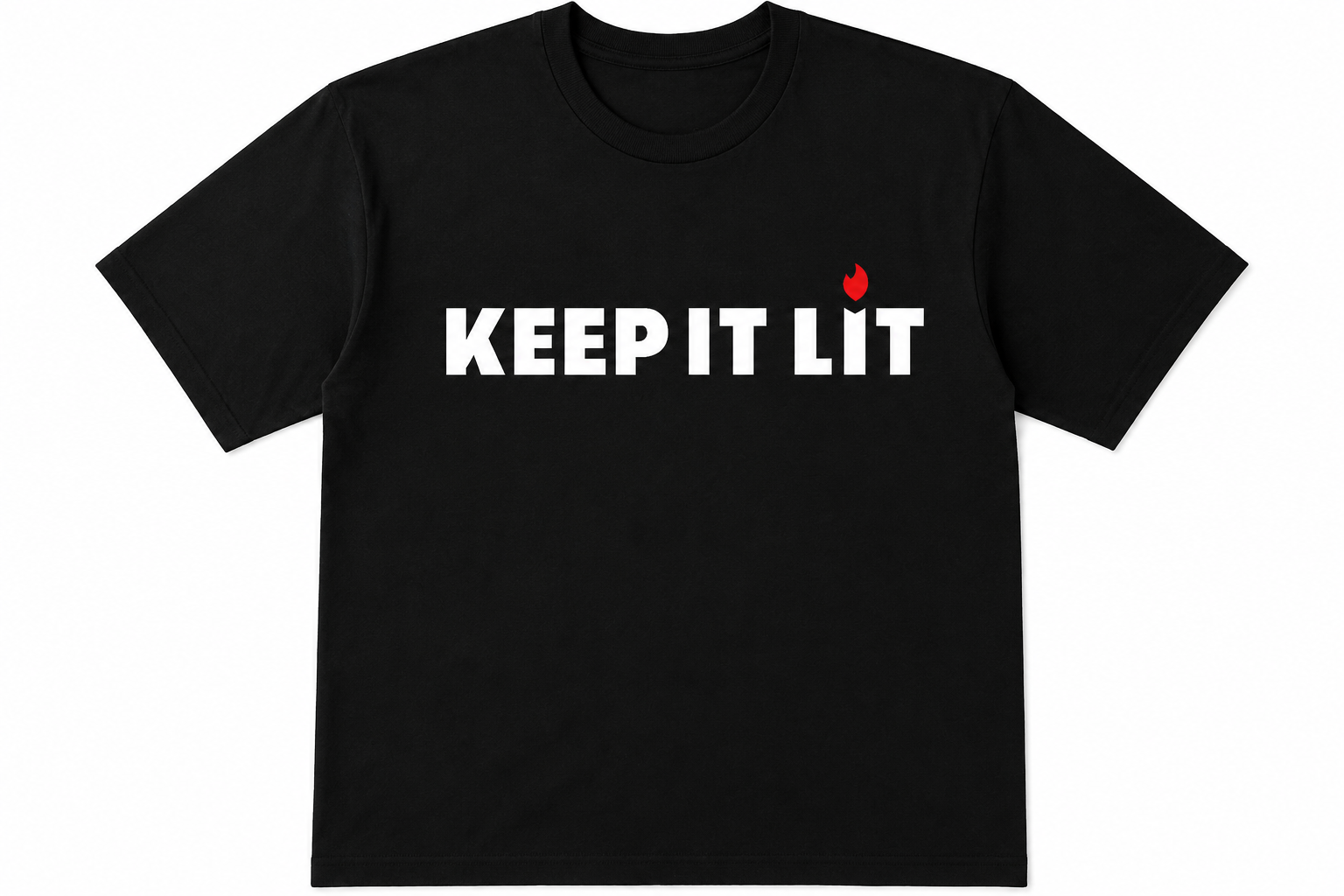 Keep It Lit Oversized T-Shirt — Graphic Statement Tee