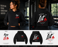 Cropped Hoodie — "Keep It Lit" Graphic Women's Hoodie
