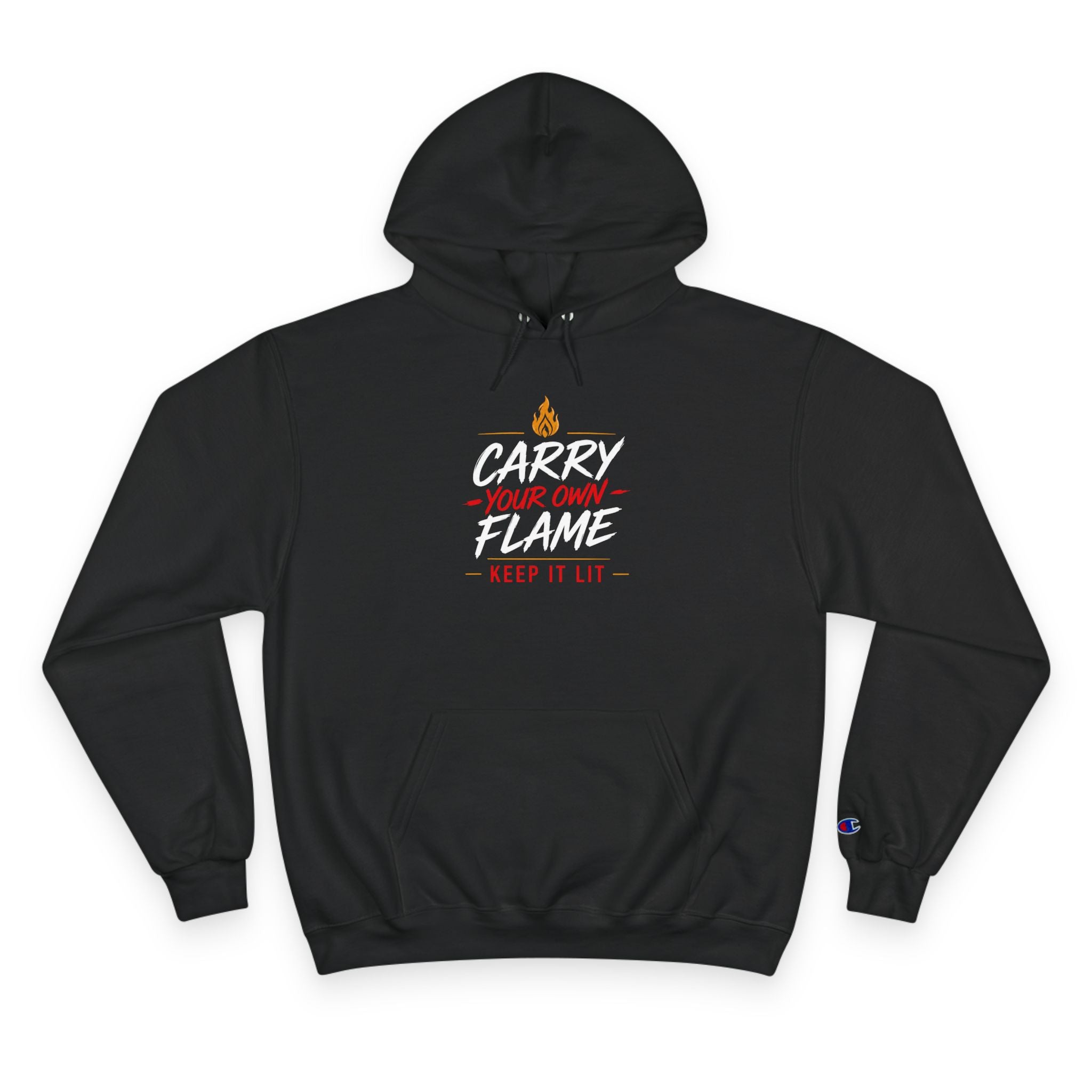 Carry Your Own Flame Hoodie — Inspirational Fire Graphic Pullover