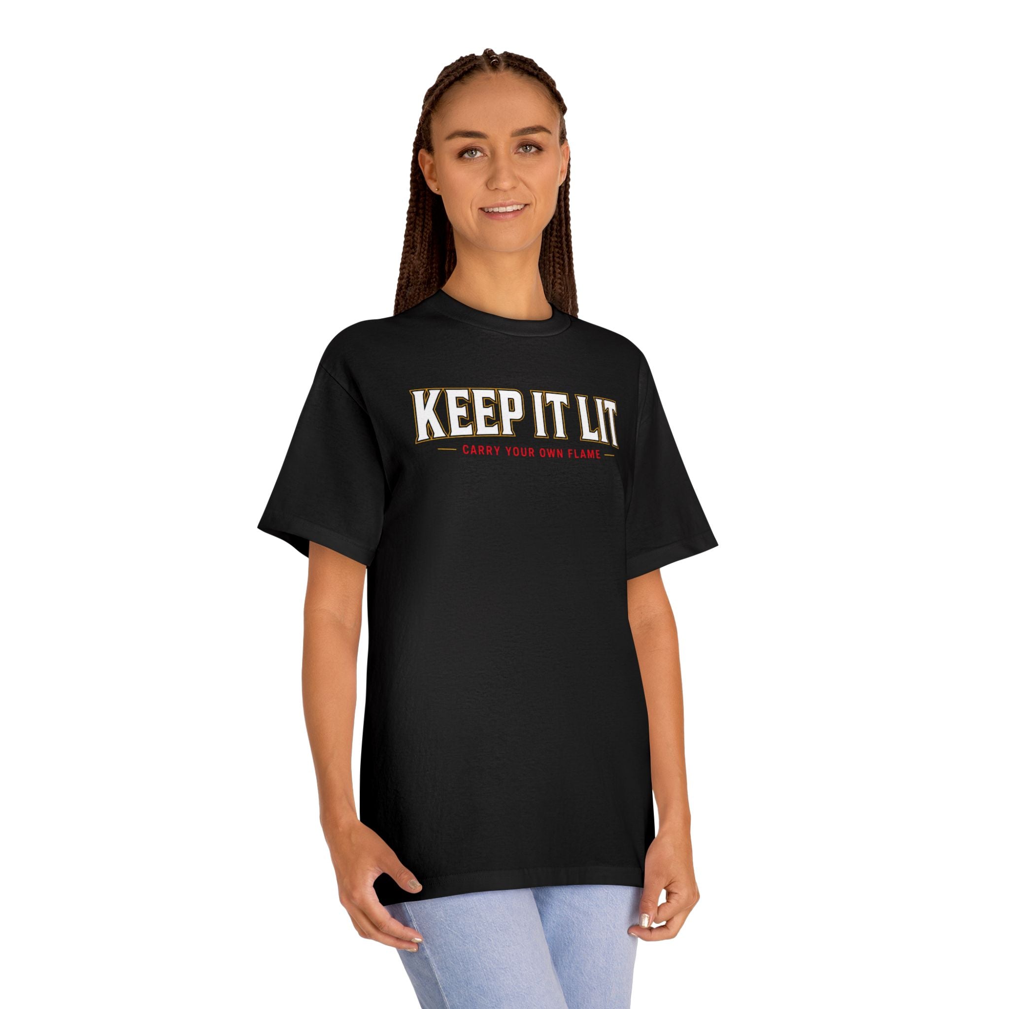 Keep It Lit T-Shirt — "Keep It Lit" Graphic Tee, Casual Streetwear for Smokers & Partygoers