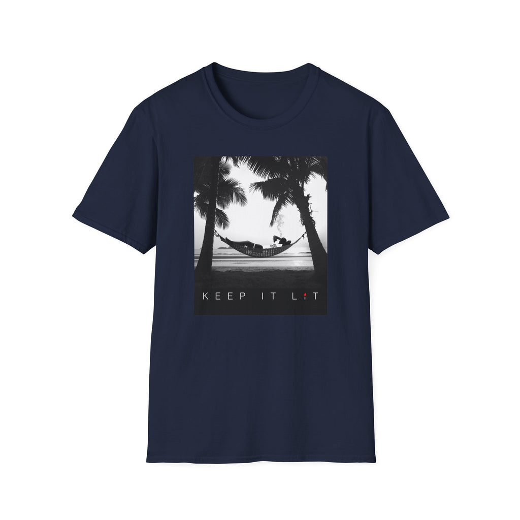 Palm Tree Hammock T-Shirt — "Keep It Lived" Tropical Graphic Tee
