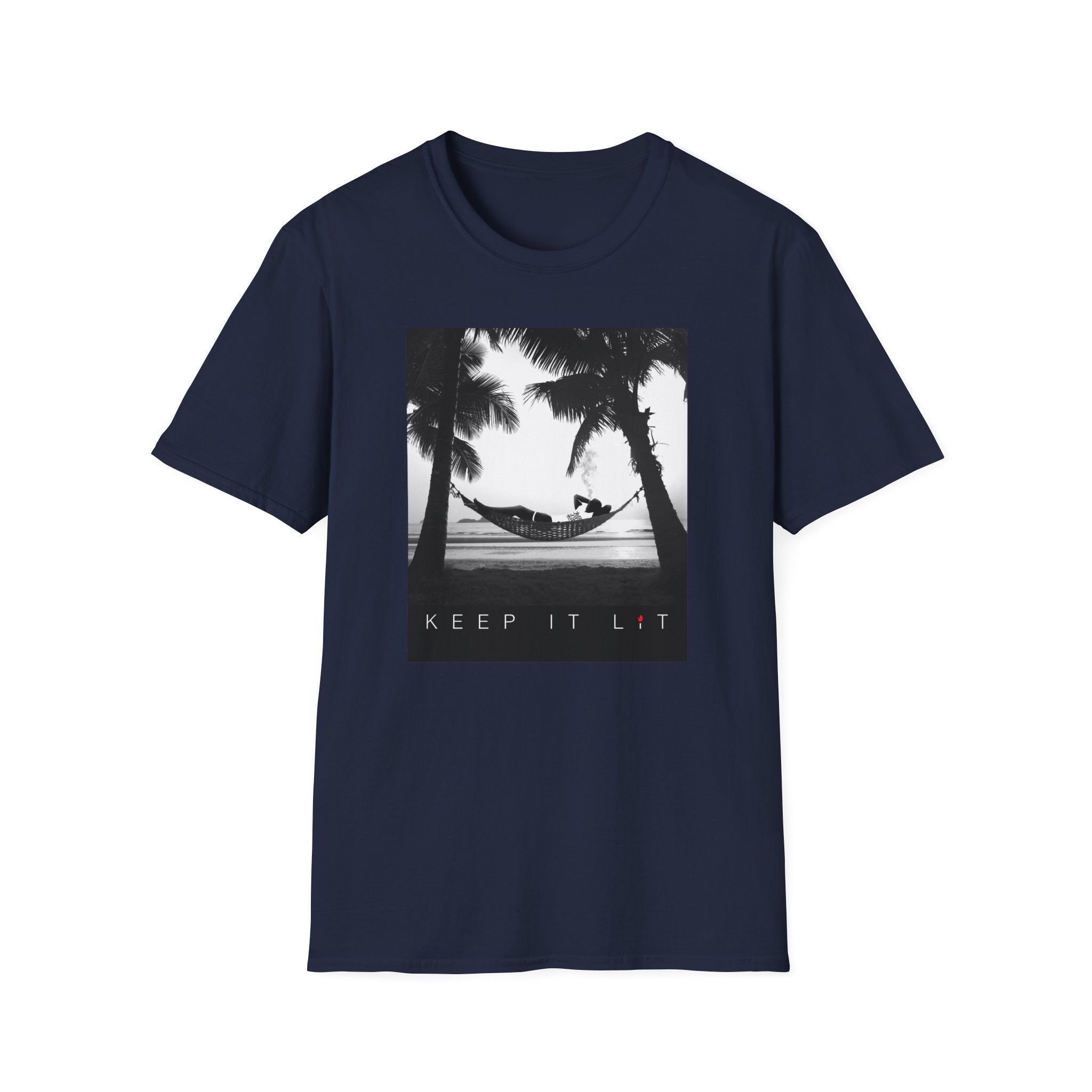 Palm Tree Hammock T-Shirt — "Keep It Lived" Tropical Graphic Tee