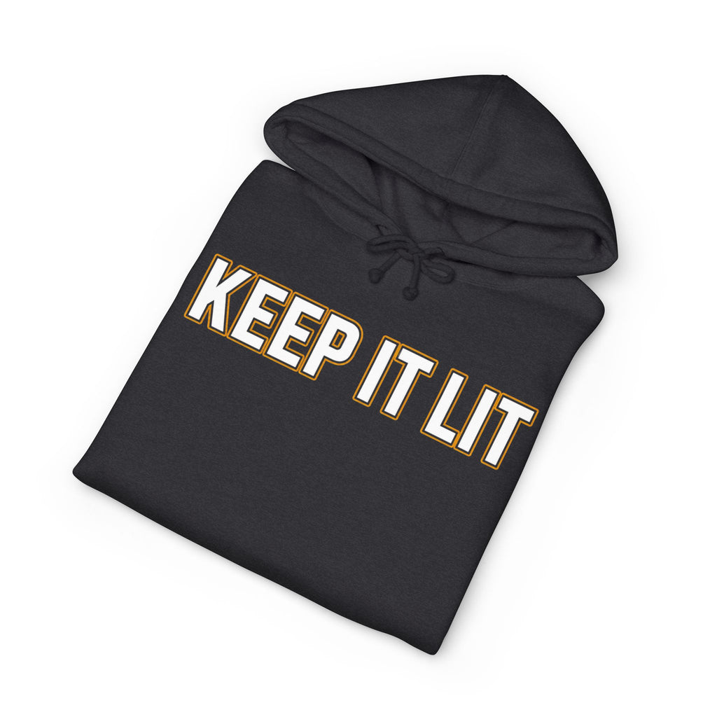 Keep It Lit Hoodie — Bold Retro Text Pullover for Smokers & Party Vibes