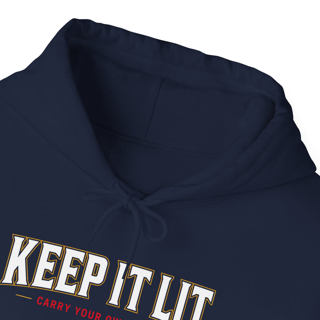 Keep It Lit Hoodie — Vintage Collegiate Graphic Hooded Sweatshirt