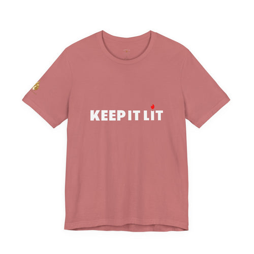 Keep It Lit T-Shirt — Minimal Candle Graphic Tee
