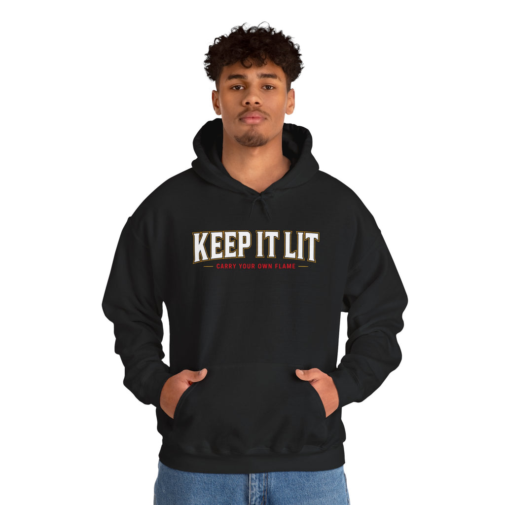 Keep It Lit Hoodie — Vintage Collegiate Graphic Hooded Sweatshirt