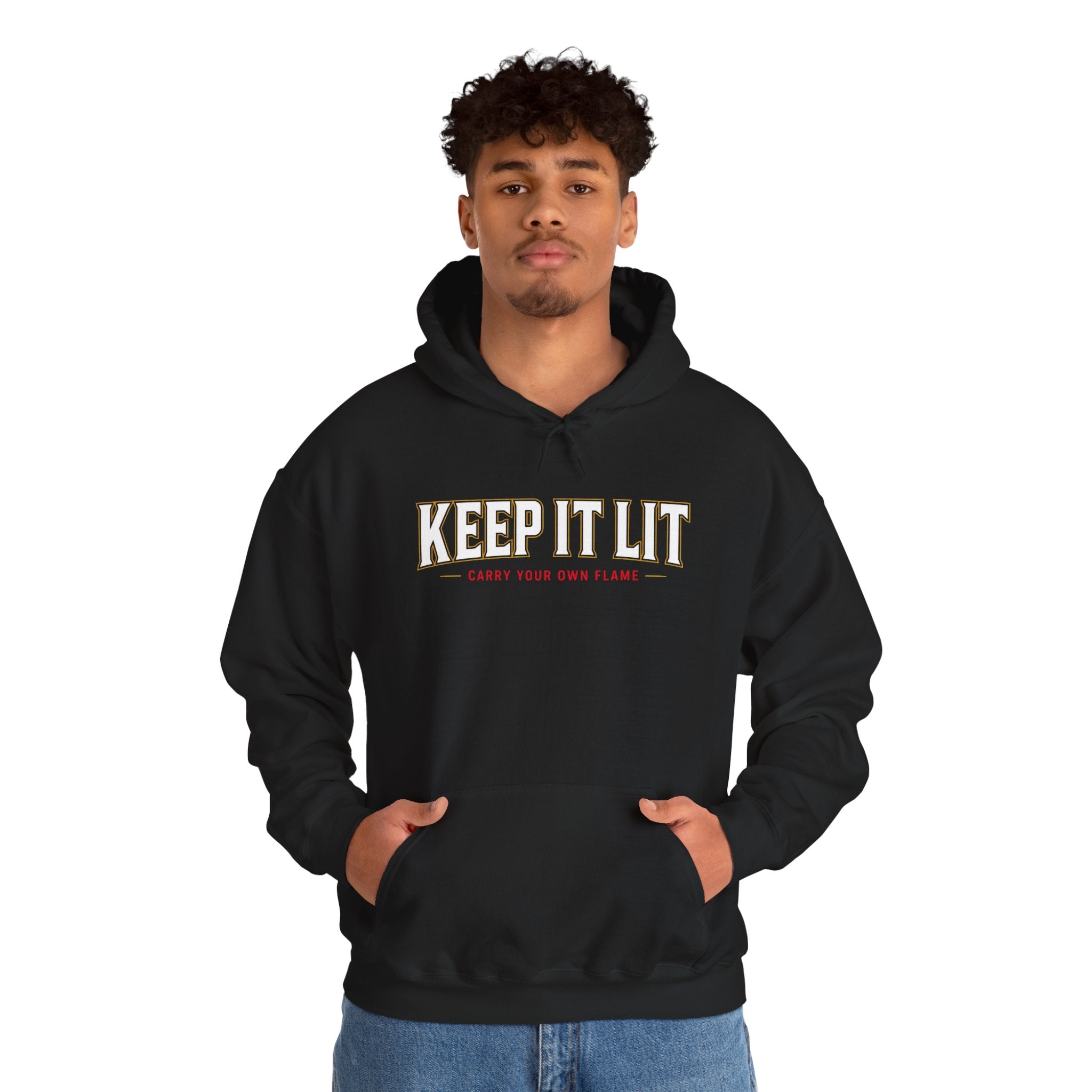 Keep It Lit Hoodie — Vintage Collegiate Graphic Hooded Sweatshirt