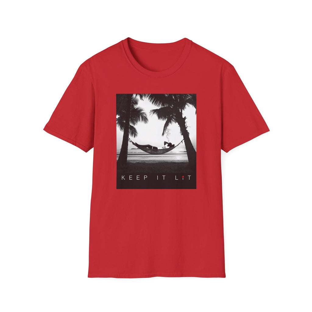Palm Tree Hammock T-Shirt — "Keep It Lived" Tropical Graphic Tee