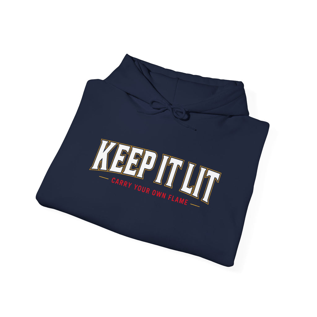 Keep It Lit Hoodie — Vintage Collegiate Graphic Hooded Sweatshirt