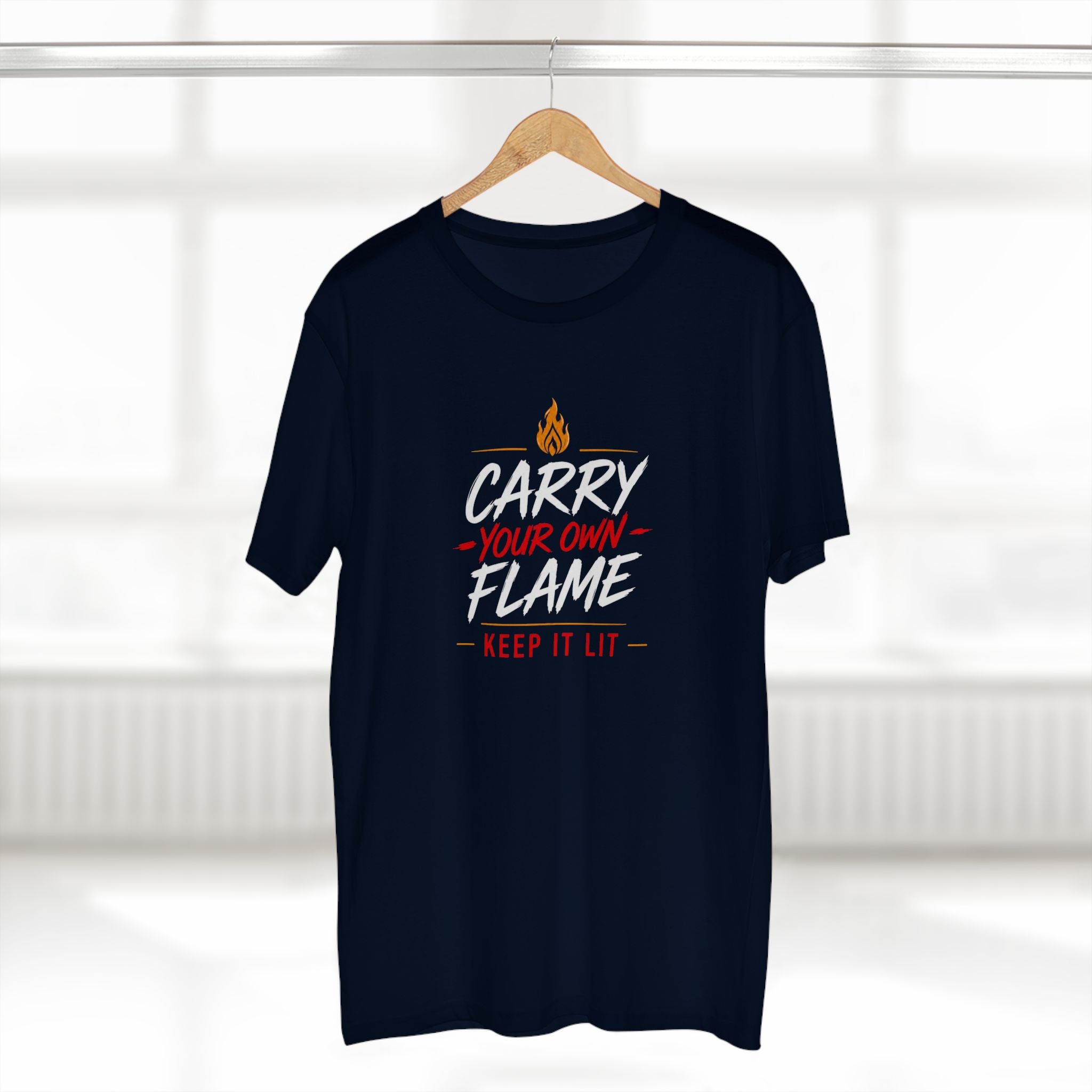 Carry Your Own Flame T-Shirt — Keep It Lit Inspirational Graphic Tee
