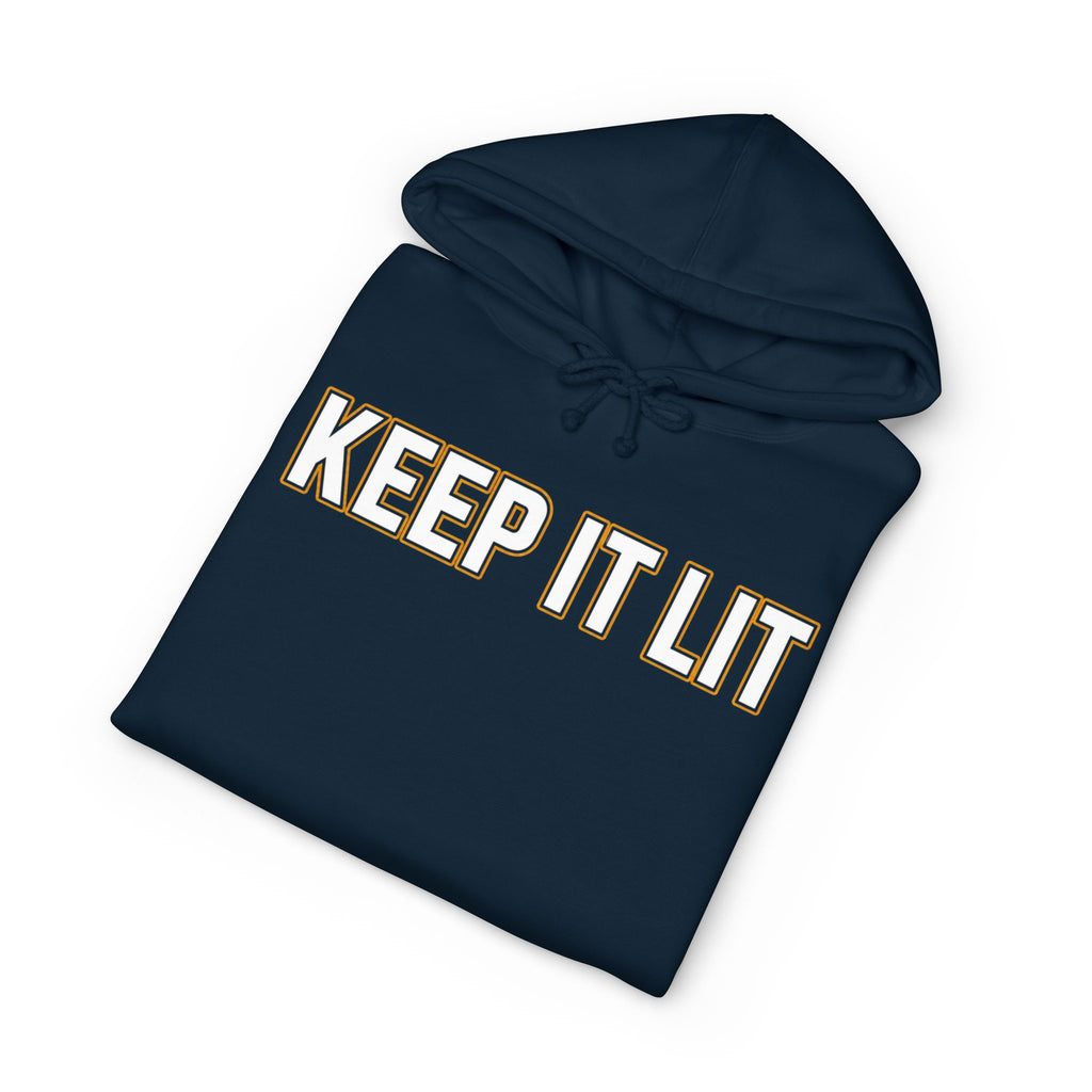 Keep It Lit Hoodie — Bold Retro Text Pullover for Smokers & Party Vibes