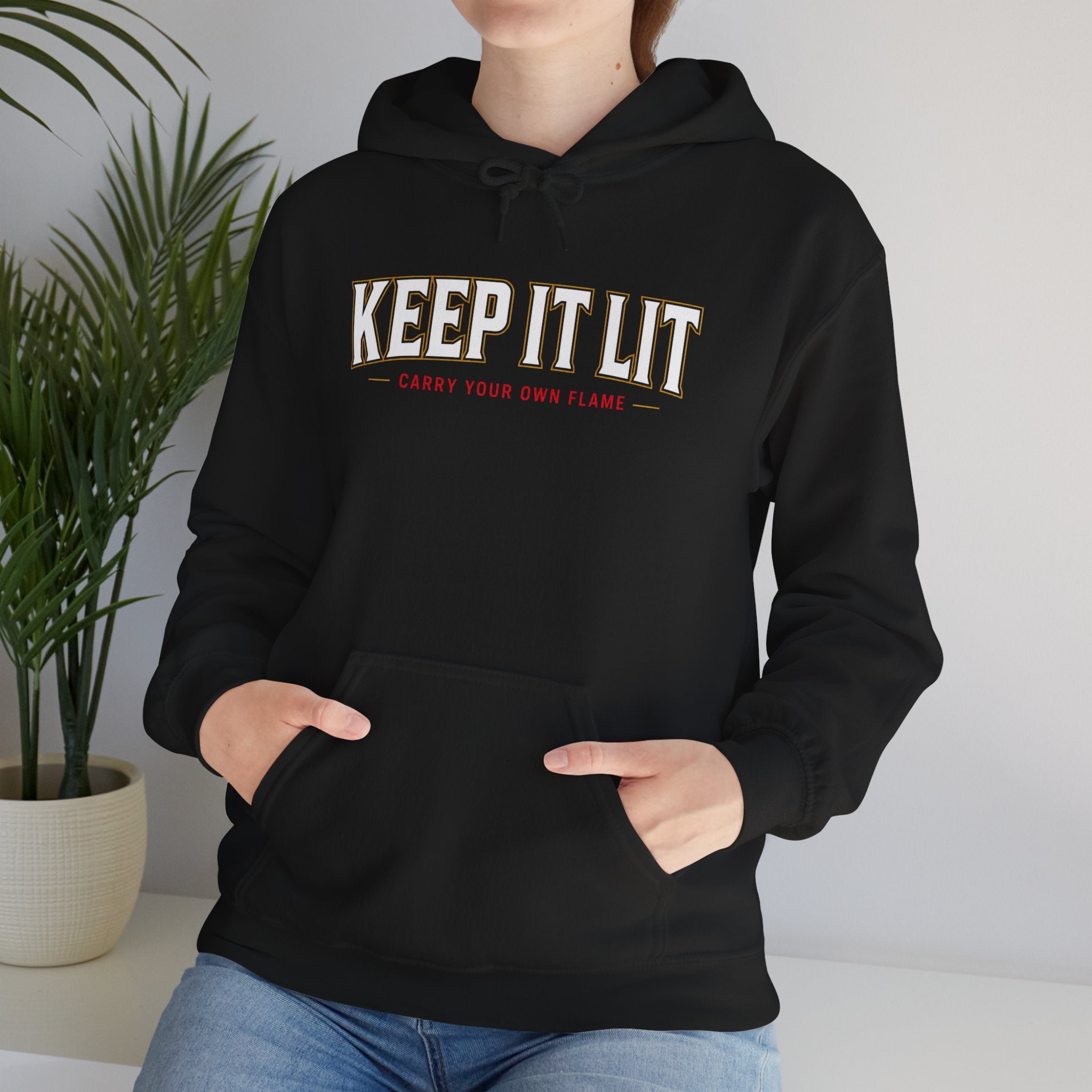 Keep It Lit Hoodie — Vintage Collegiate Graphic Hooded Sweatshirt