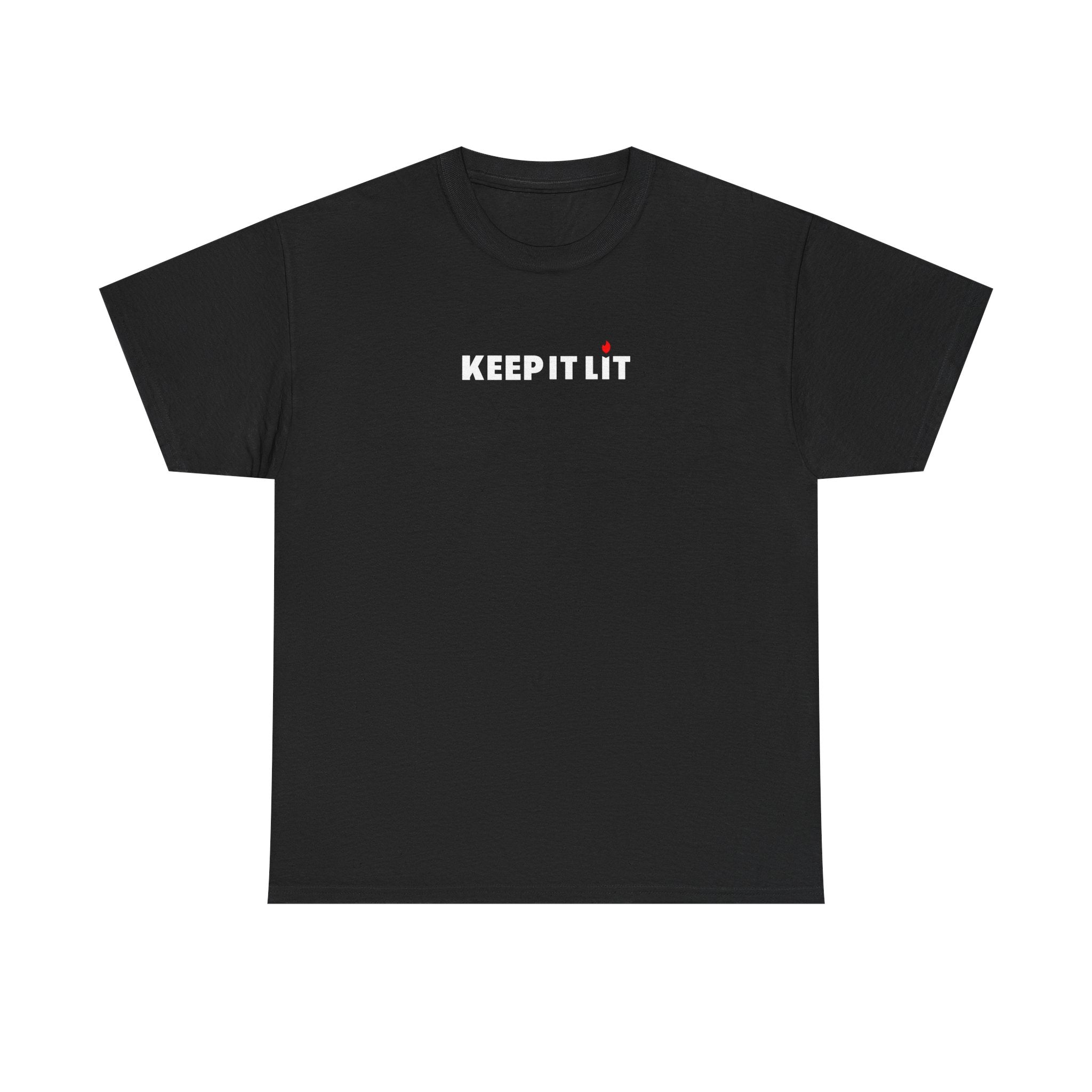Keep It Lit T-Shirt — Minimal Text Graphic Tee