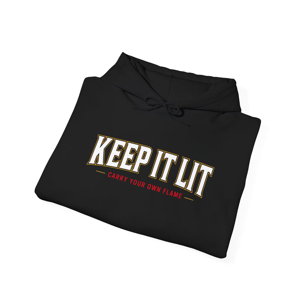 Keep It Lit Hoodie — Vintage Collegiate Graphic Hooded Sweatshirt