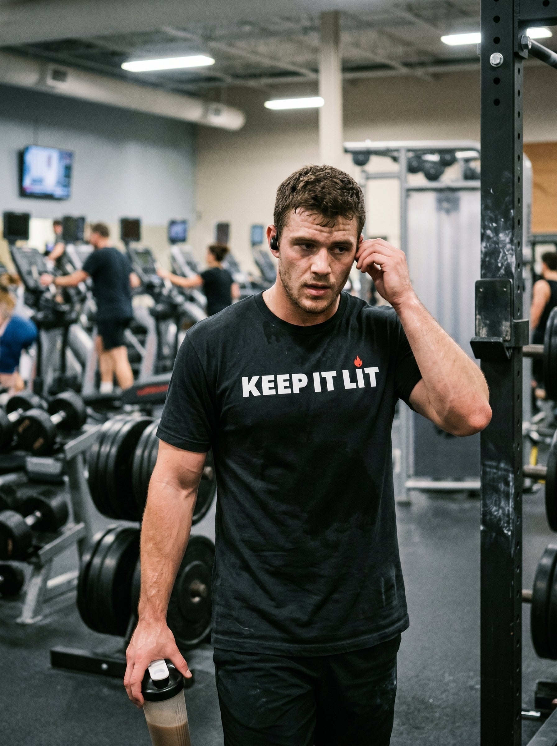 Keep It Lit T-Shirt — Minimal Text Graphic Tee