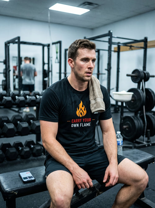 Carry Your Own Flame T-Shirt — Inspirational Fire Graphic Tee