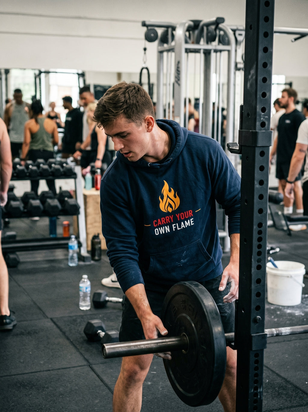 Carry Your Own Flame Hoodie — Inspirational Flame Graphic Sweatshirt