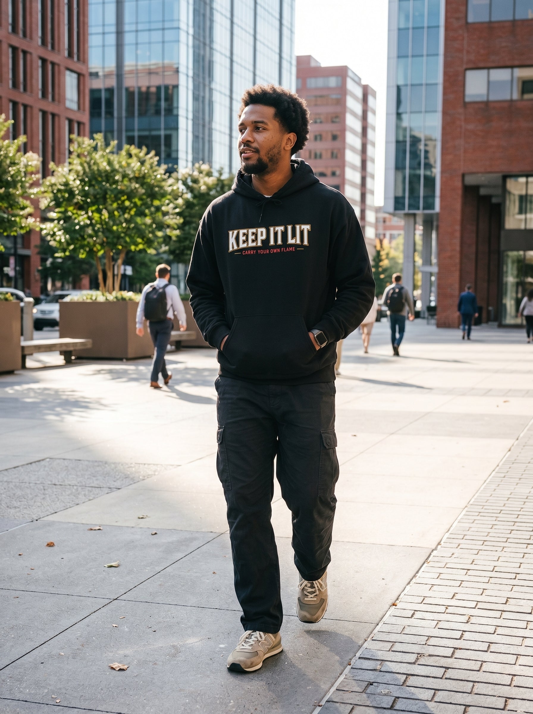 Keep It Lit Hoodie — Vintage Collegiate Graphic Hooded Sweatshirt