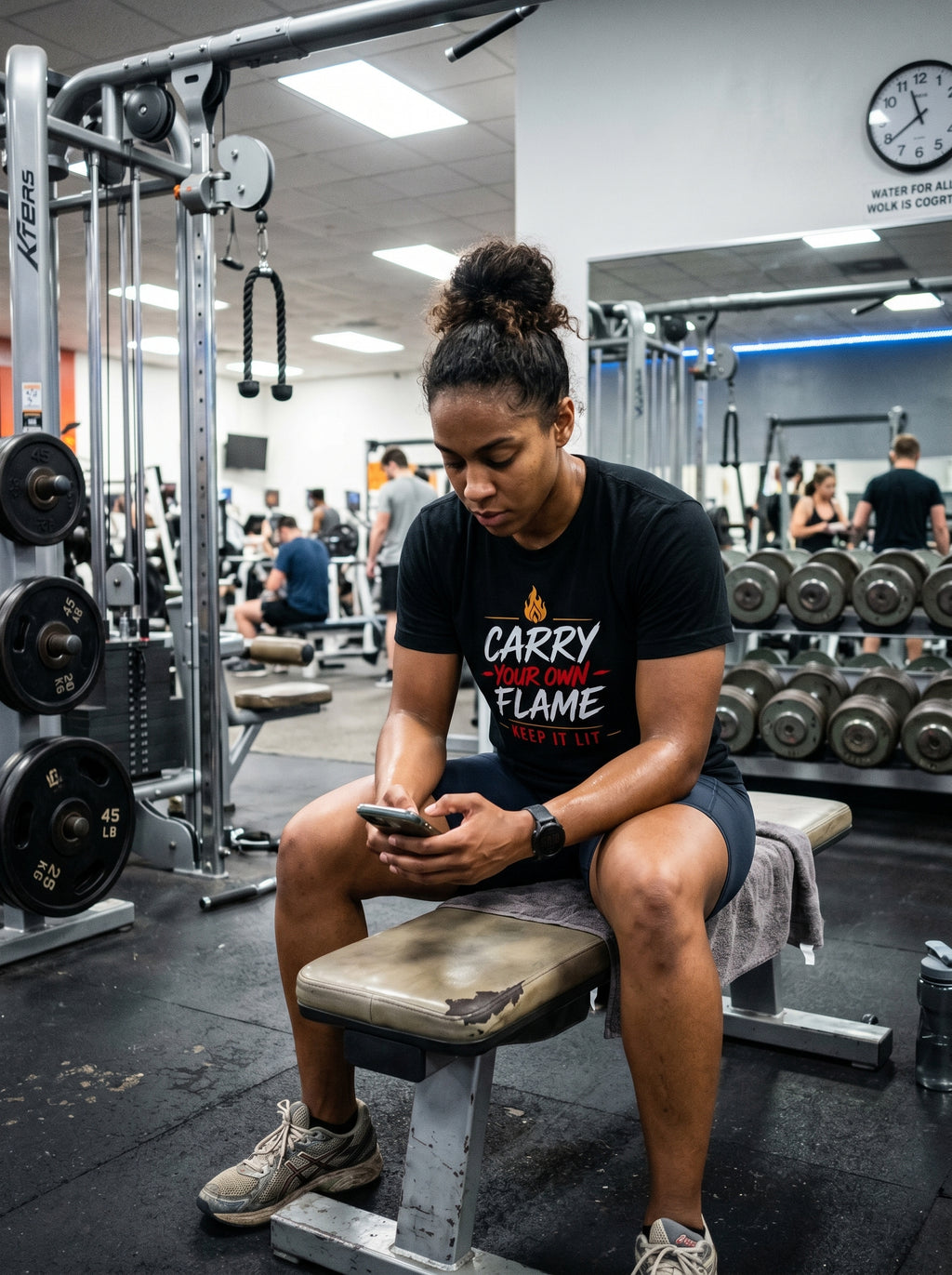Carry Your Own Flame T-Shirt — Keep It Lit Inspirational Graphic Tee
