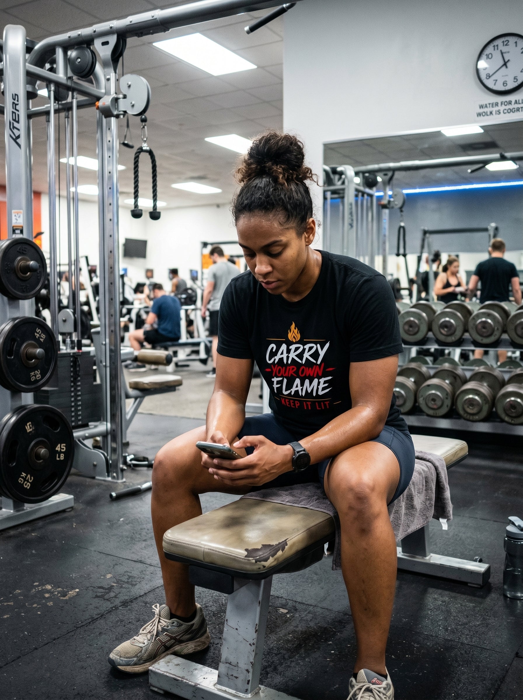 Carry Your Own Flame T-Shirt — Keep It Lit Inspirational Graphic Tee