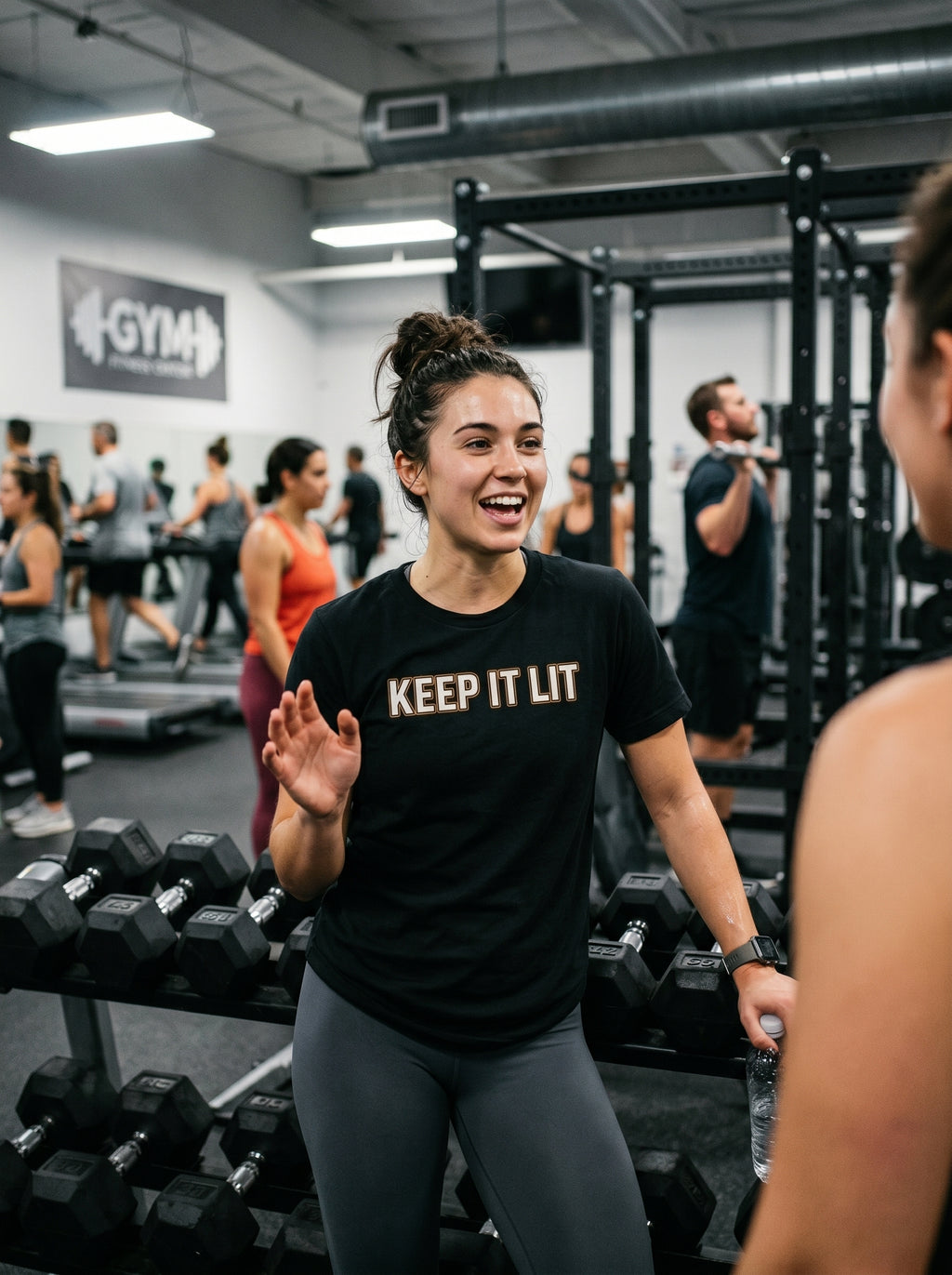 Keep It Lit Tee — Retro Glow Graphic Cotton T‑Shirt