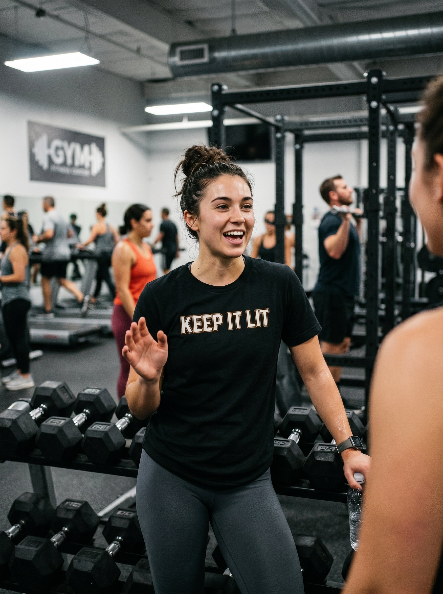 Keep It Lit Tee — Retro Glow Graphic Cotton T‑Shirt