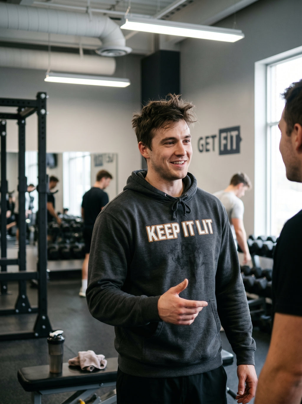 Keep It Lit Hoodie — Bold Retro Text Pullover for Smokers & Party Vibes