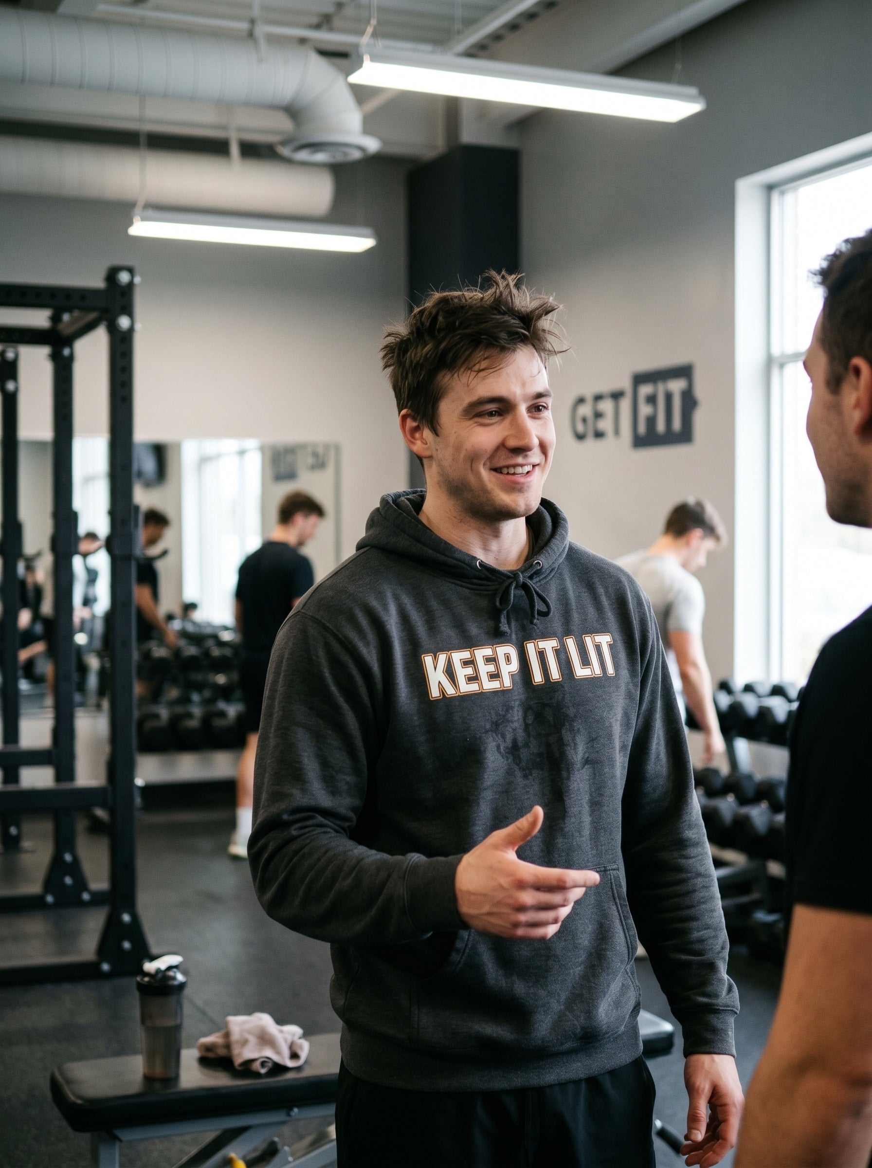 Keep It Lit Hoodie — Bold Retro Text Pullover for Smokers & Party Vibes