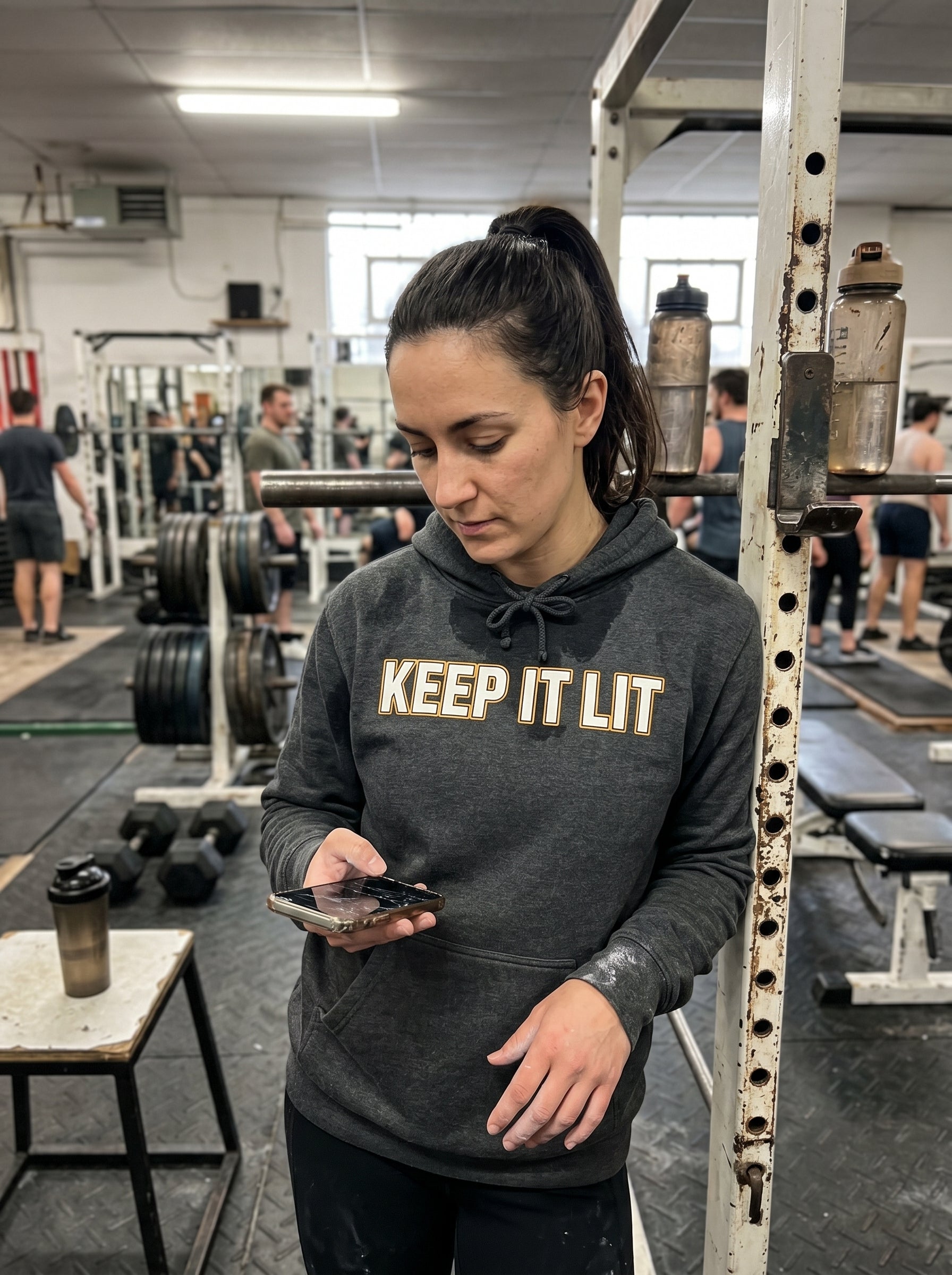 Keep It Lit Hoodie — Bold Retro Text Pullover for Smokers & Party Vibes