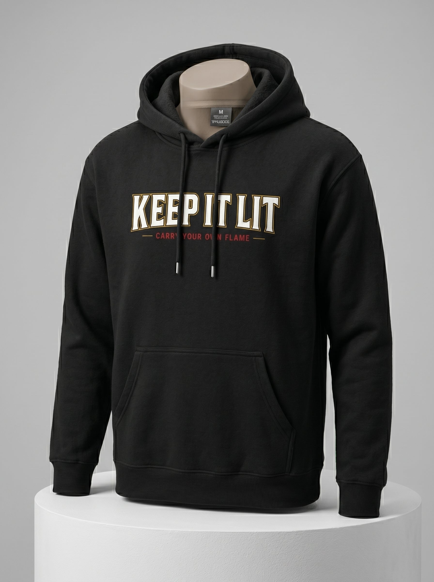 Keep It Lit Hoodie — Vintage Collegiate Graphic Hooded Sweatshirt