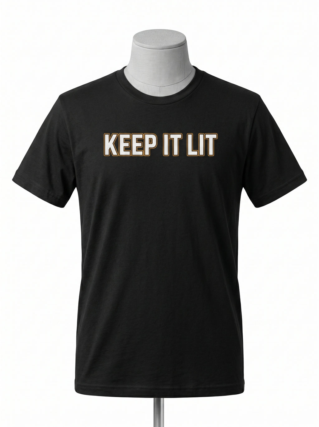 Keep It Lit Tee — Retro Glow Graphic Cotton T‑Shirt