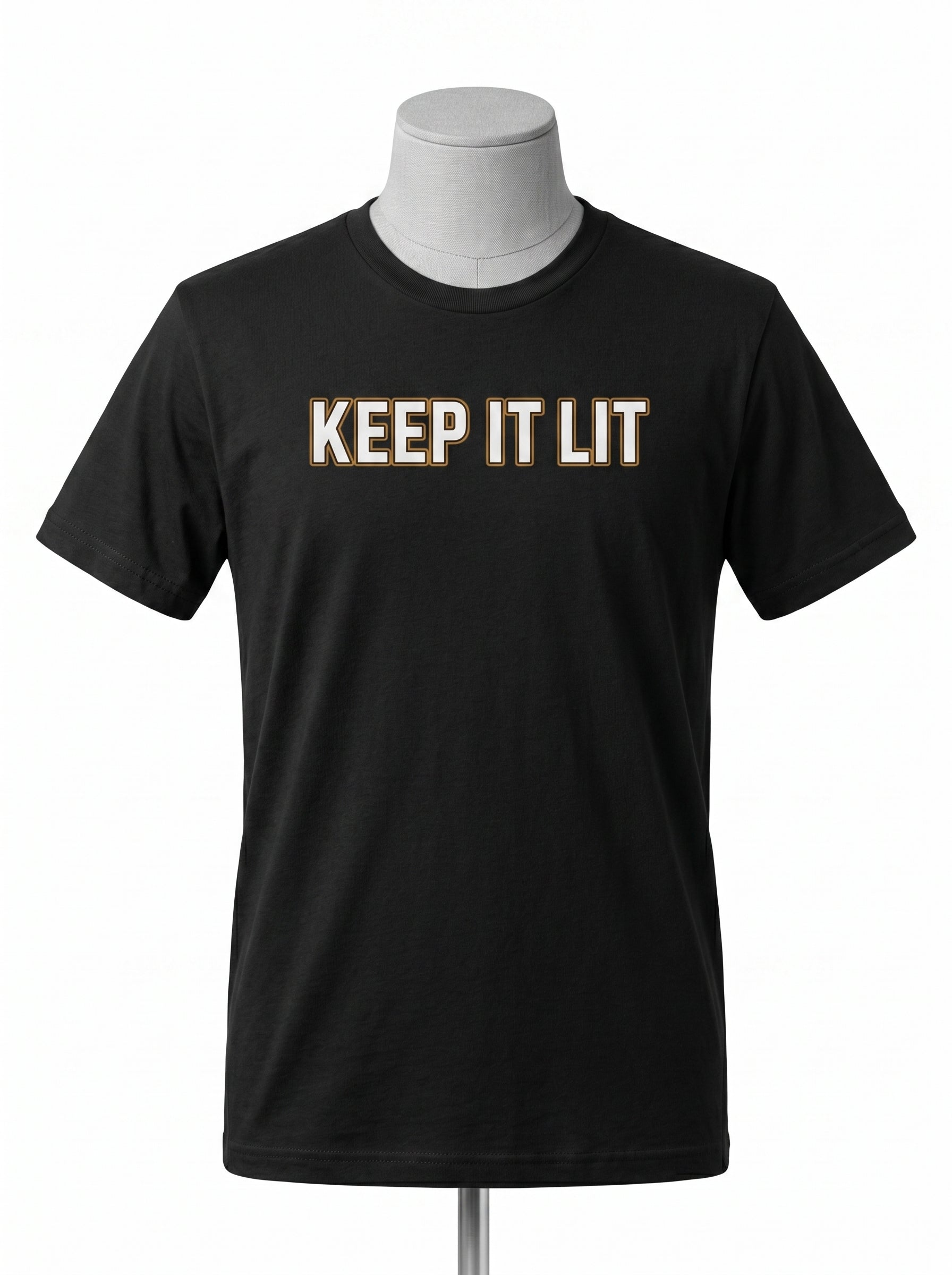 Keep It Lit Tee — Retro Glow Graphic Cotton T‑Shirt