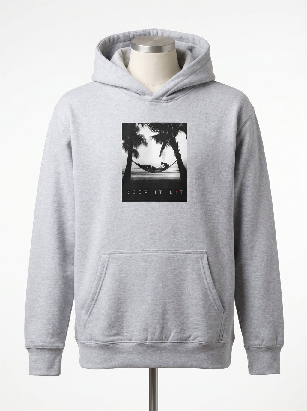 Hammock Beach Hoodie — Retro Palm Tree Sunset Pullover