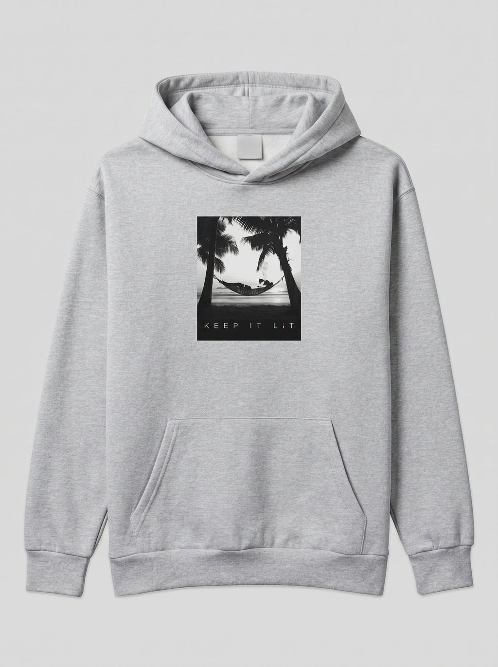 Hammock Beach Hoodie — Retro Palm Tree Sunset Pullover